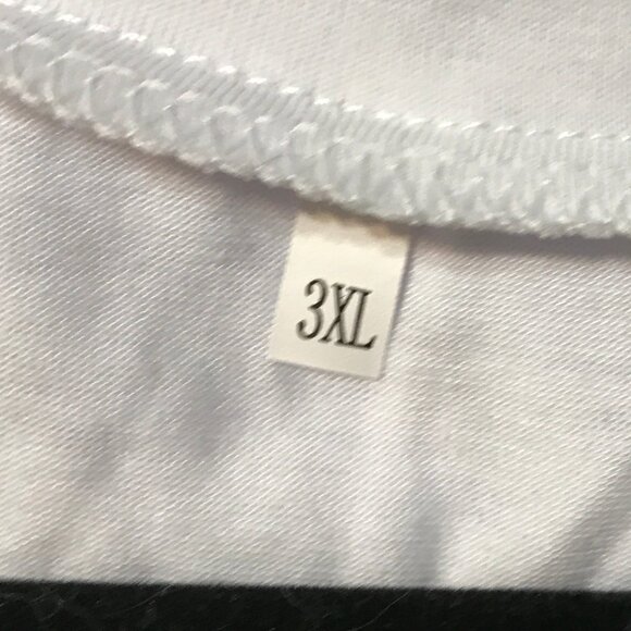 High Quality Women's T Shirt with Front White Floral Dandelion Print 3 XL - Picture 6 of 9